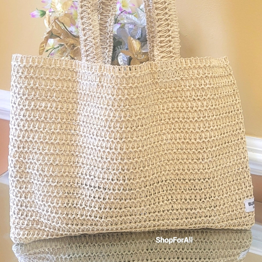 Burberry straw tote bag - Picture 2 of 8